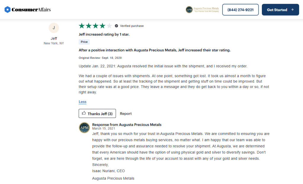 Augusta Precious Metals Complaint 2